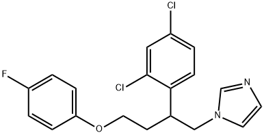 1H-Imidazole,1-[2-(2,4-dichlorophenyl)-4-(4-fluorophenoxy)butyl]- Struktur