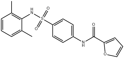 N-(4-{[(2,6-dimethylphenyl)amino]sulfonyl}phenyl)-2-furamide,640716-11-6,结构式