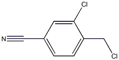 3-chloro-4-(chloromethyl)benzonitrile Struktur