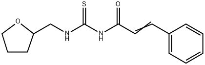 3-phenyl-N-{[(tetrahydro-2-furanylmethyl)amino]carbonothioyl}acrylamide 结构式