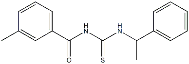 3-methyl-N-{[(1-phenylethyl)amino]carbonothioyl}benzamide|