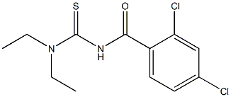 2,4-dichloro-N-[(diethylamino)carbonothioyl]benzamide Structure