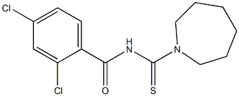 N-(1-azepanylcarbonothioyl)-2,4-dichlorobenzamide 结构式