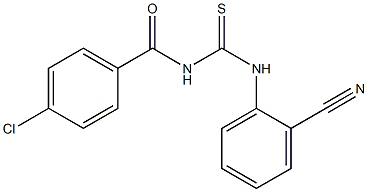 4-chloro-N-{[(2-cyanophenyl)amino]carbonothioyl}benzamide|