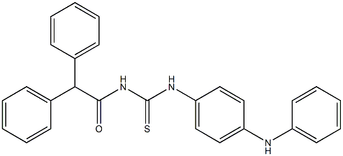 N-{[(4-anilinophenyl)amino]carbonothioyl}-2,2-diphenylacetamide,642956-14-7,结构式