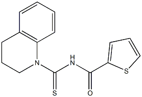 N-(3,4-dihydro-1(2H)-quinolinylcarbonothioyl)-2-thiophenecarboxamide Structure