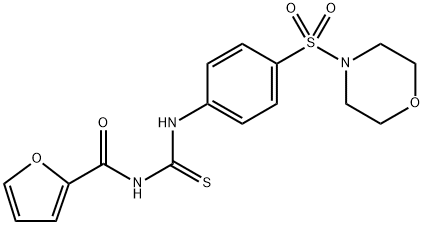 N-({[4-(4-morpholinylsulfonyl)phenyl]amino}carbonothioyl)-2-furamide Struktur