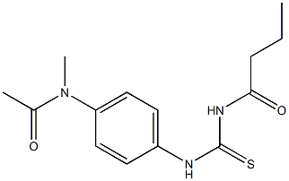 N-[({4-[acetyl(methyl)amino]phenyl}amino)carbonothioyl]butanamide|