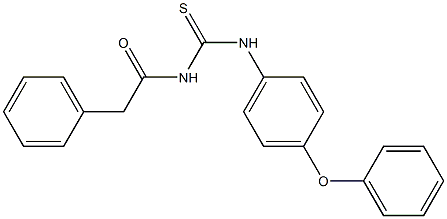 N-{[(4-phenoxyphenyl)amino]carbonothioyl}-2-phenylacetamide Structure