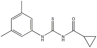 N-{[(3,5-dimethylphenyl)amino]carbonothioyl}cyclopropanecarboxamide Structure