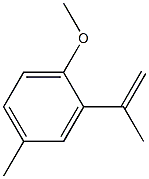 Benzene, 1-methoxy-4-methyl-2-(1-methylethenyl)- Struktur
