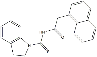 642994-56-7 N-(2,3-dihydro-1H-indol-1-ylcarbonothioyl)-2-(1-naphthyl)acetamide