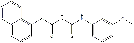 N-{[(3-methoxyphenyl)amino]carbonothioyl}-2-(1-naphthyl)acetamide|