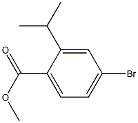 4-Bromo-2-isopropyl-benzoic acid methyl ester 化学構造式