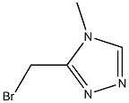 3-(bromomethyl)-4-methyl-1,2,4-triazole 结构式