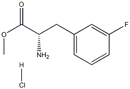 DL-3-fluoro- Phenylalanine, methyl ester, hydrochloride Structure
