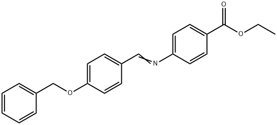 ethyl 4-{[4-(benzyloxy)benzylidene]amino}benzoate Struktur