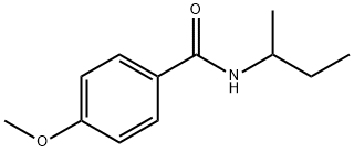 N-butan-2-yl-4-methoxybenzamide 结构式