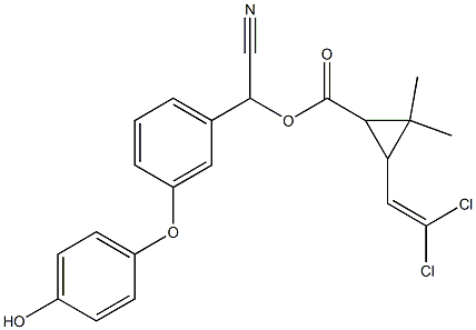 Cyclopropanecarboxylicacid, 3-(2,2-dichloroethenyl)-2,2-dimethyl-,cyano[3-(4-hydroxyphenoxy)phenyl]methyl ester|