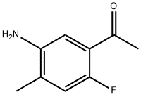 1-(5-Amino-2-fluoro-4-methyl-phenyl)-ethanone Structure