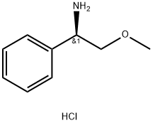 (1R)-2-Methoxy-1-phenylethanamine hydrochloride 化学構造式