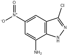1H-Indazol-7-amine, 3-chloro-5-nitro- Structure