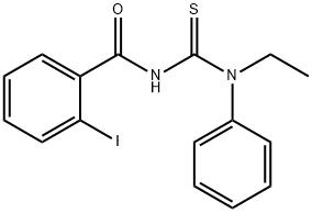 N-{[ethyl(phenyl)amino]carbonothioyl}-2-iodobenzamide 结构式