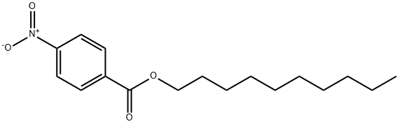 Benzoic acid, 4-nitro-, decyl ester 化学構造式