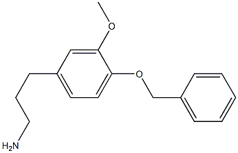 Benzenepropanamine, 3-methoxy-4-(phenylmethoxy)- Struktur