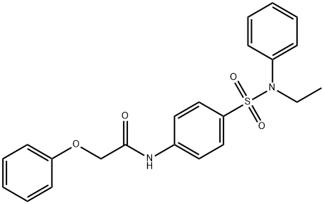 N-(4-{[ethyl(phenyl)amino]sulfonyl}phenyl)-2-phenoxyacetamide Struktur