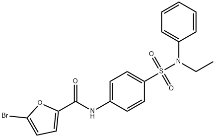 5-bromo-N-(4-{[ethyl(phenyl)amino]sulfonyl}phenyl)-2-furamide|