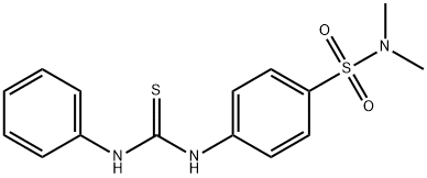 4-[(anilinocarbonothioyl)amino]-N,N-dimethylbenzenesulfonamide Structure