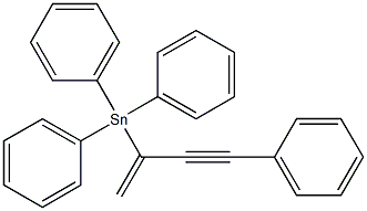 Stannane, (1-methylene-3-phenyl-2-propynyl)triphenyl- Structure