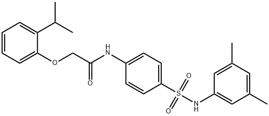 N-(4-{[(3,5-dimethylphenyl)amino]sulfonyl}phenyl)-2-(2-isopropylphenoxy)acetamide|