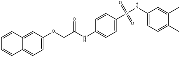 650622-44-9 N-(4-{[(3,4-dimethylphenyl)amino]sulfonyl}phenyl)-2-(2-naphthyloxy)acetamide