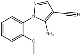 5-氨基-1-(2-甲氧基苯基)-1H-吡唑-4-腈, 650628-19-6, 结构式