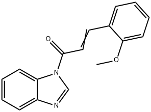 1-[3-(2-methoxyphenyl)acryloyl]-1H-benzimidazole Structure