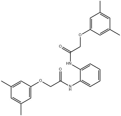 N,N'-1,2-phenylenebis[2-(3,5-dimethylphenoxy)acetamide] Struktur