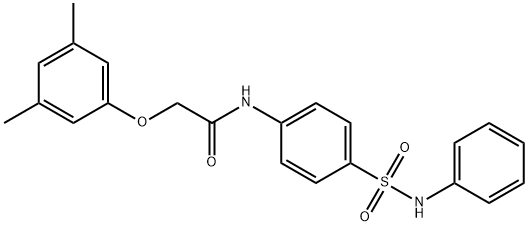 2-(3,5-dimethylphenoxy)-N-[4-(phenylsulfamoyl)phenyl]acetamide,651296-66-1,结构式