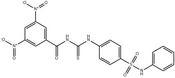 N-({[4-(anilinosulfonyl)phenyl]amino}carbonothioyl)-3,5-dinitrobenzamide|