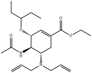 (3R,4R,5S)-ethyl 4-acetamido-5-(diallylamino)-3-(pentan-3-yloxy)cyclohex-1-enecarboxylate|奥司他韦中间体