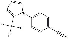 Benzonitrile, 4-[2-(trifluoromethyl)-1H-imidazol-1-yl]- 化学構造式