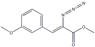 2-Propenoic acid, 2-azido-3-(3-methoxyphenyl)-, methyl ester Structure