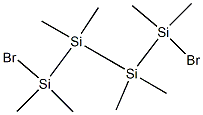Tetrasilane, 1,4-dibromo-1,1,2,2,3,3,4,4-octamethyl- Structure