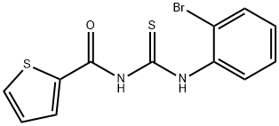 N-{[(2-bromophenyl)amino]carbonothioyl}-2-thiophenecarboxamide Structure