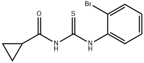 N-{[(2-bromophenyl)amino]carbonothioyl}cyclopropanecarboxamide Struktur