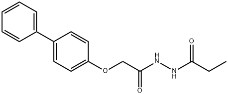 N'-[2-(4-biphenylyloxy)acetyl]propanohydrazide Structure