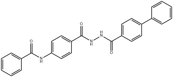 N-(4-{[2-(4-biphenylylcarbonyl)hydrazino]carbonyl}phenyl)benzamide,651709-15-8,结构式