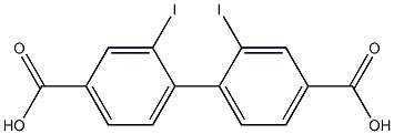 4-(4-carboxy-2-iodo-phenyl)-3-iodo-benzoic acid 结构式