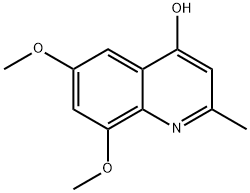 6,8-dimethoxy-2-methylquinolin-4-ol Structure